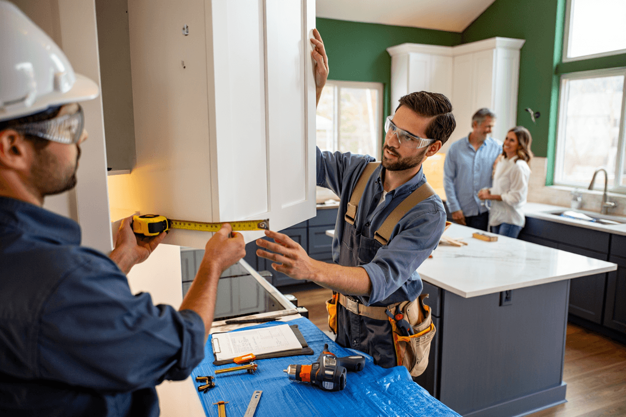 Slick Pro Service team during a kitchen remodel — Salt Lake City