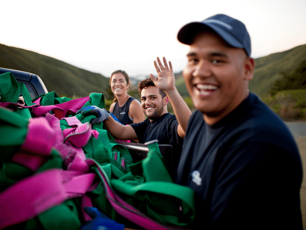 After cleanup — tidy, swept garage in Marin County