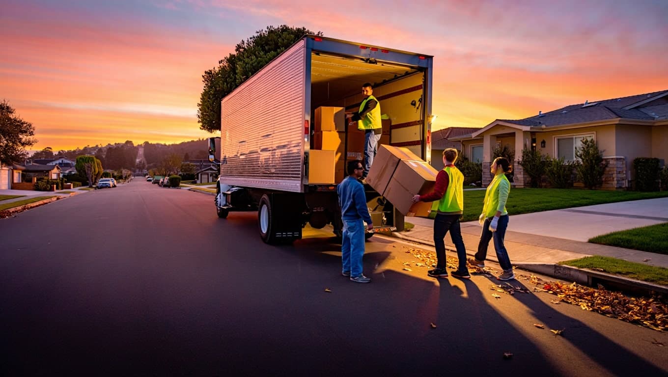 Junk Removal Services crew loading items in Marin County